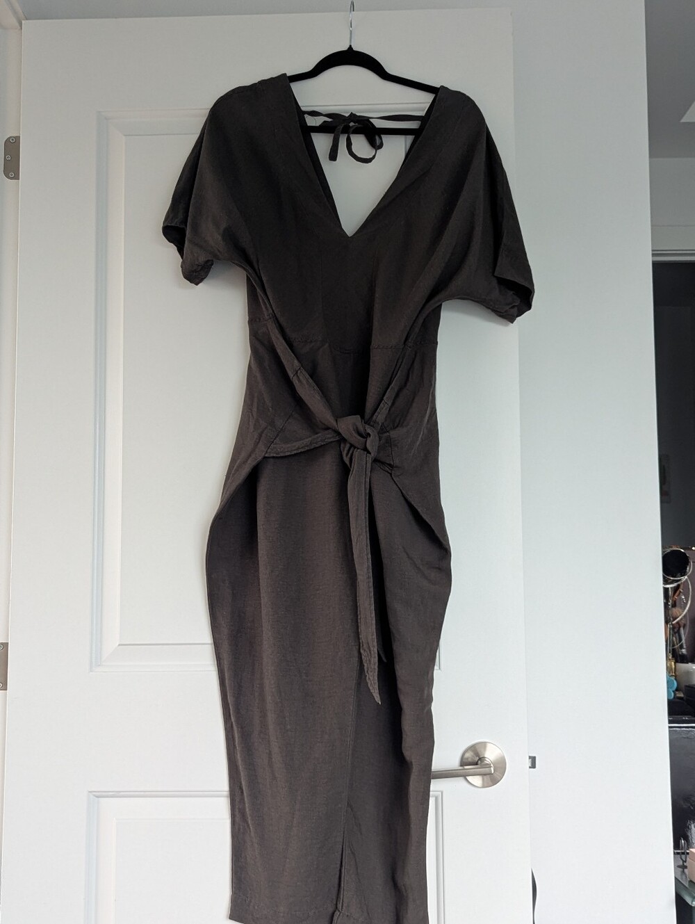 Free People Shining Sun One Piece Linen Blend Jumpsuit Size M - Picture 2 of 7